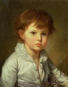 Jean Baptiste Greuze Portrait of Count Stroganov as a Child oil on canvas